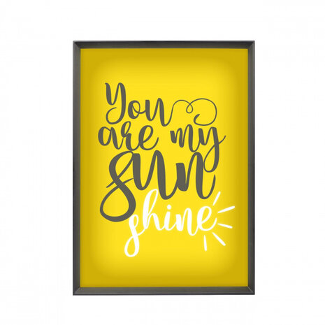 lightbox A4 23 x 31,5 cm hout zwart 6-delig