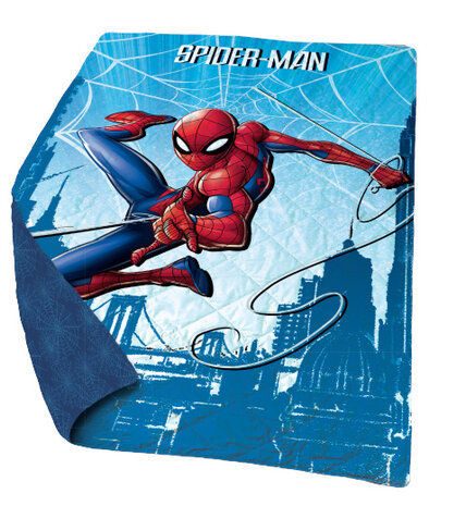 beddensprei Spider-Man junior 200 cm polyester blauw/rood