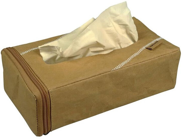 tissuehouder 23,5 x 12 cm papier bruin 102-delig