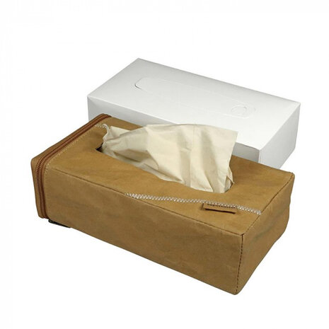 tissuehouder 23,5 x 12 cm papier bruin 102-delig