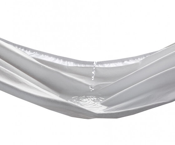 matrasbeschermer Swan 180 x 200 cm katoen wit