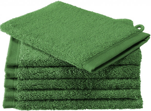 washandjes Contessa 16 x 22 cm groen 6 stuks