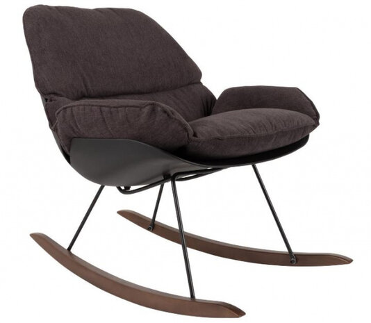 wipstoel Rocky 98 x 84 cm polyester/hout/staal bruin