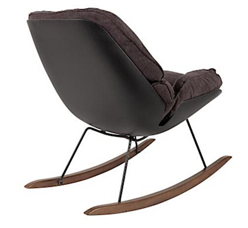 wipstoel Rocky 98 x 84 cm polyester/hout/staal bruin