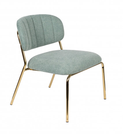fauteuil Jolien 56 x 68 x 60 cm polyester/staal mintgroen