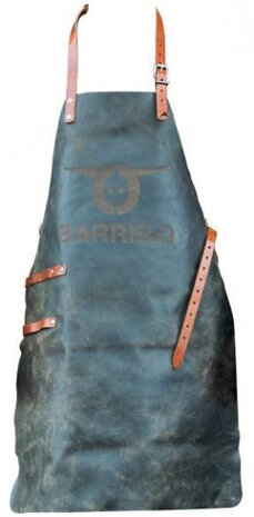 barbecueschort Apron Pro leer zwart one-size