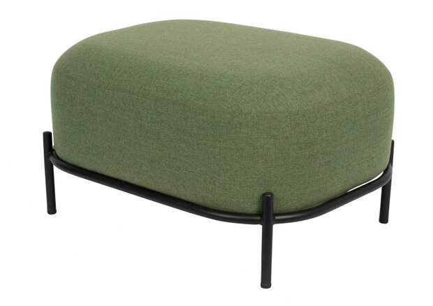hocker Polly 66 x 51 cm polyester/staal groen/zwart