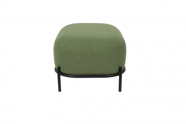hocker Polly 66 x 51 cm polyester/staal groen/zwart