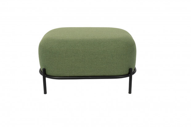 hocker Polly 66 x 51 cm polyester/staal groen/zwart