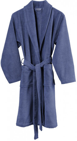 badjas Felicia katoen donkerblauw maat XL