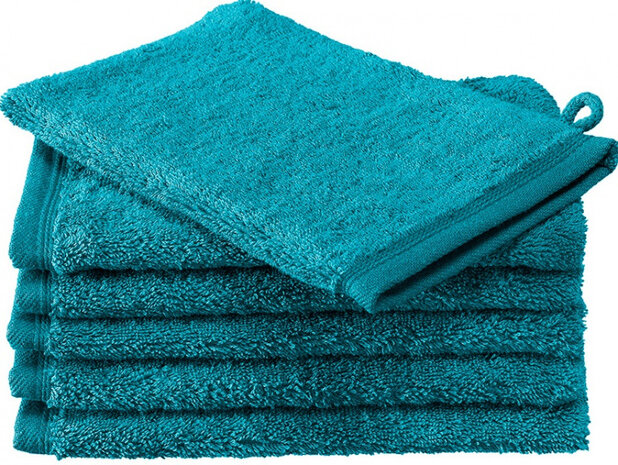 washandjes Contessa 16 x 22 cm lagoonblue 6 stuks