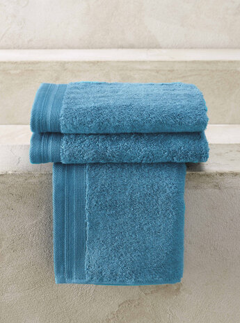 gastendoek Contessa 40 x 60 cm bluelagoon 3 stuks