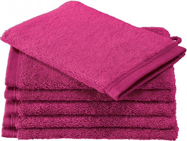 washandjes Contessa 16 x 22 cm roze 6 stuks