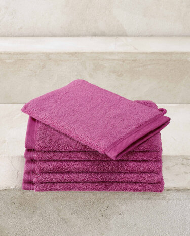 washandjes Contessa 16 x 22 cm roze 6 stuks