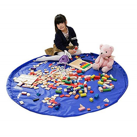 opvouwbare speelgoedzak 145 cm nylon blauw