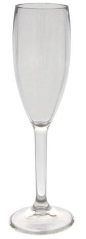 champagneglas 175 ml polycarbonaat transparant 2 stuks