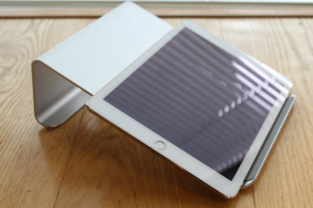 laptopstandaard 28 x 20 cm aluminium zilver