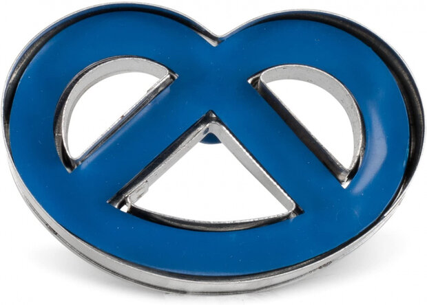 uitsteekvorm krakeling 6,2 x 4 cm rvs blauw/zilver