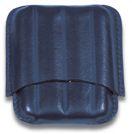 sigarenkoker Toscanello 4 sigaren leer blauw