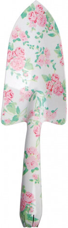 tuinschep 7,9 x 27,5 cm staal roze/wit