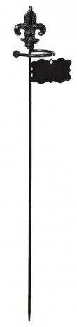 plantensteun 60 cm staal zwart