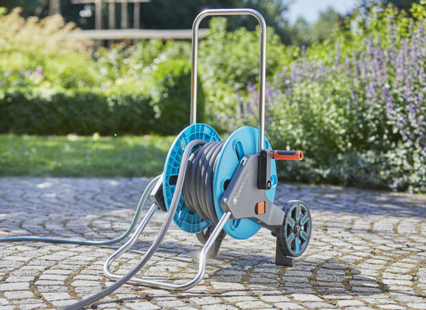 tuinslangset Liano 30 m textiel zwart 5-delig