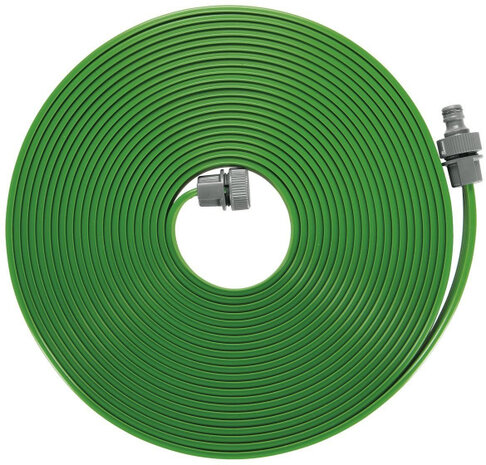 sproeislang 15 meter PVC groen/grijs 2-delig