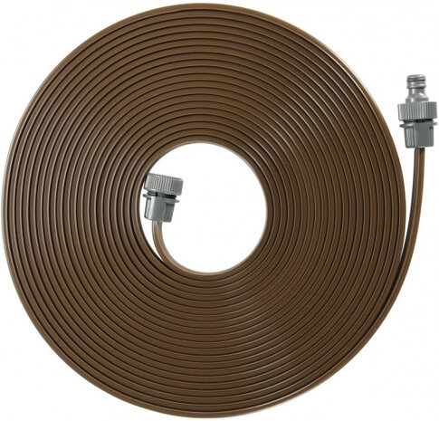 sproeislang 15 meter PVC bruin/grijs 2-delig