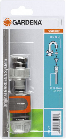 aansluitset 10,5 x 22,3 cm PVC oranje/grijs 3-delig