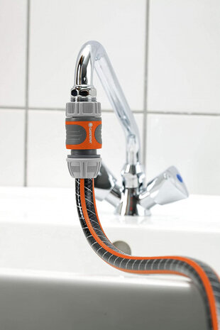 aansluitset 10,5 x 22,3 cm PVC oranje/grijs 3-delig