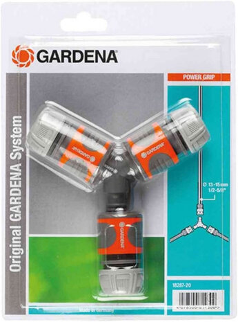 3-wegset 13 mm/1/2&quot; - 15 mm/5/8&quot; PVC oranje 4-delig