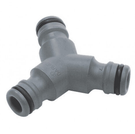 3-wegset 13 mm/1/2&quot; - 15 mm/5/8&quot; PVC oranje 4-delig