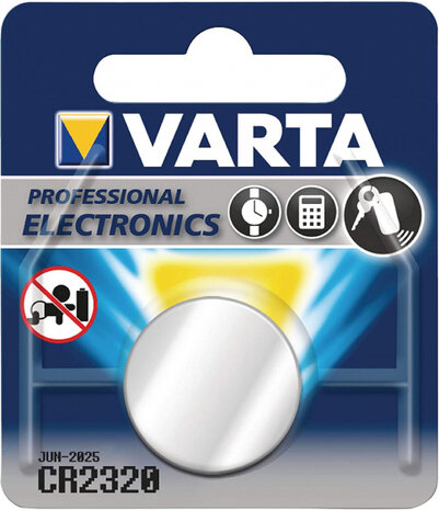 knoopcelbatterij CR2320 lithium 3V per stuk