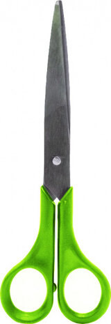 papierschaar spits 17 cm staal groen