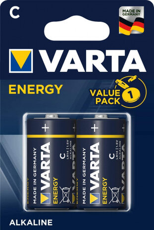 batterijen LR14 Alkaline Energy 1,5V 2 stuks