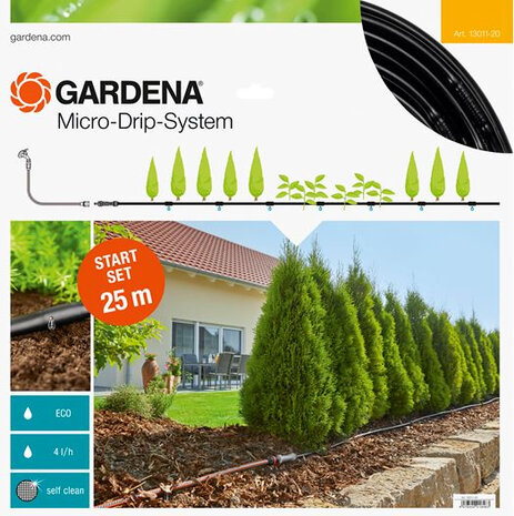 druppelbewateringsset Start Set M 25 meter PVC 4-delig