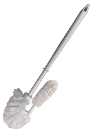 toiletborstel met randreiniger 40 cm wit
