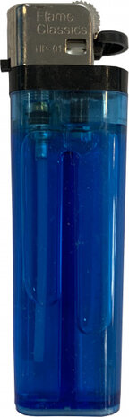 wegwerpaansteker 8 cm ABS blauw