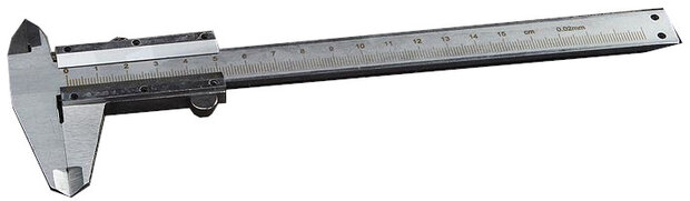 schuifmaat 150 mm staal zilver
