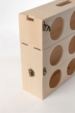 bierbox Beer Gear 103 x 9,5 x 9,5 cm hout naturel