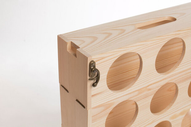 bierbox Beer Gear 103 x 9,5 x 9,5 cm hout naturel