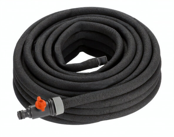 duizenddruppelslang 7,5 meter PVC zwart