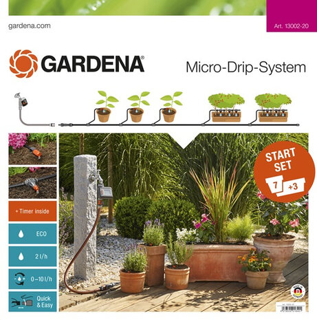 sproeiset Micro-Drip PVC zwart 73-delig