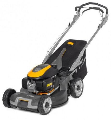 grasmaaier Twinclip 55 SV H benzine 168 cm geel/grijs
