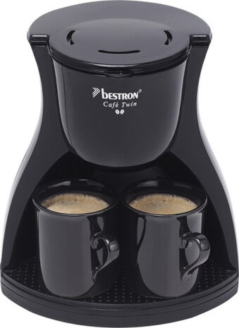 duo-koffiezetapparaat 450W 23 x 19,5 cm zwart 3-delig