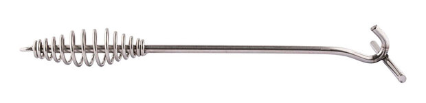 deksellifter 35 cm RVS 270 gram zilver