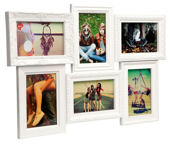 fotolijst Magic 6 foto&#039;s 28,5 x 44,5 cm wit