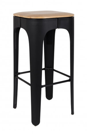 barkruk Up-High 48 x 89 cm zwart