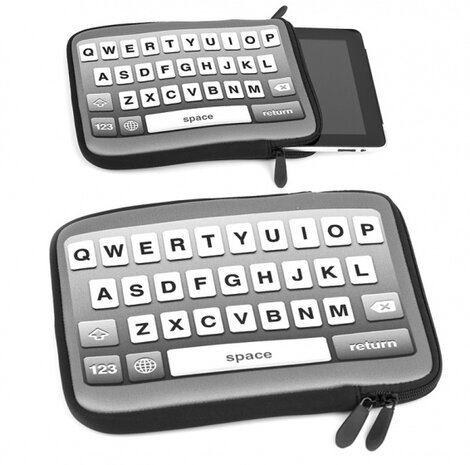 tablethoes Modern Type 9,7&quot; 26 x 20 cm neopreen zwart