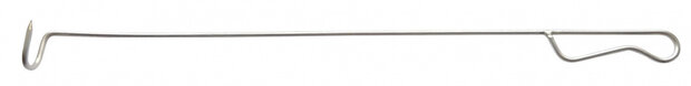 deksellifter 61 cm RVS 125 gram zilver